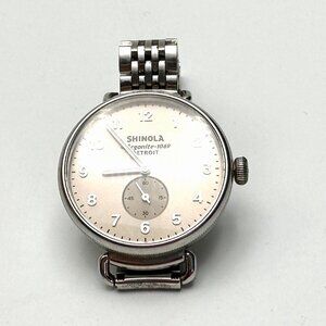 Limited Edition Shinola Canfield 38mm Pale Pink Bronze Dial Steel Watch— EUC